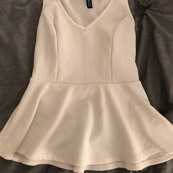 V-neck Peplum Top - Picture 1 of 1